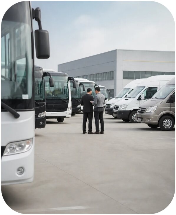 Поиск поставщиков автобусов и микроавтобусов в Китае